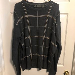 Oscar De La Renta Mens Cable Knit Pullover Sweater